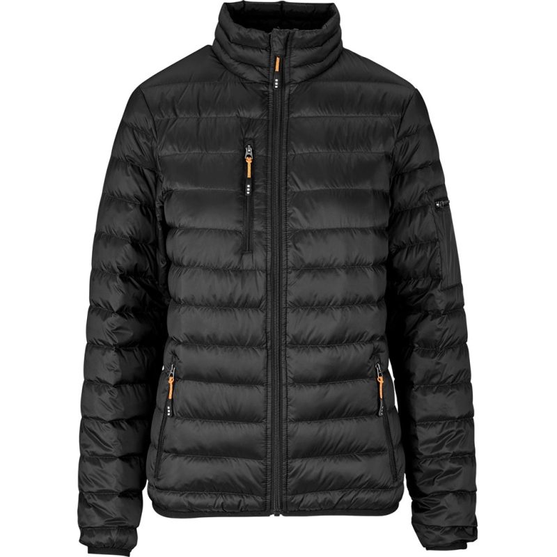 ELE-5611-BL_1024X1024 BLACK Ladies Scotia Light Down Jacket - Black