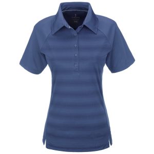 BLUE Ladies Shimmer Golf Shirt - Blue