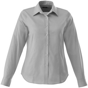 GREY Ladies Long Sleeve Wilshire Shirt - Grey