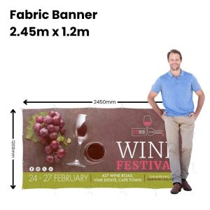 Fabric Banner 2.45m x 1.2m