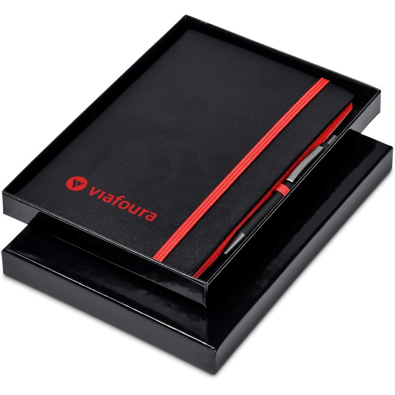 RED Altitude Carlton Notebook & Pen Set