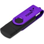 Purple Shuffle Gyro Black Flash Drive – 32GB
