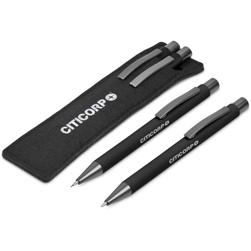 BLACK Oberlin Ball Pen & Pencil Set