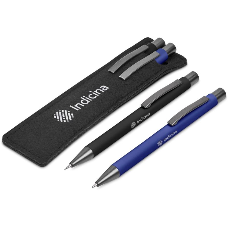 BLUE Oberlin Ball Pen & Pencil Set