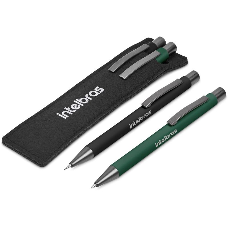 DARK GREEN Oberlin Ball Pen & Pencil Set