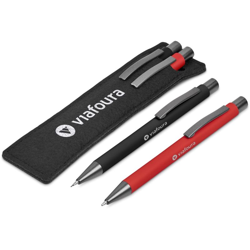 RED Oberlin Ball Pen & Pencil Set
