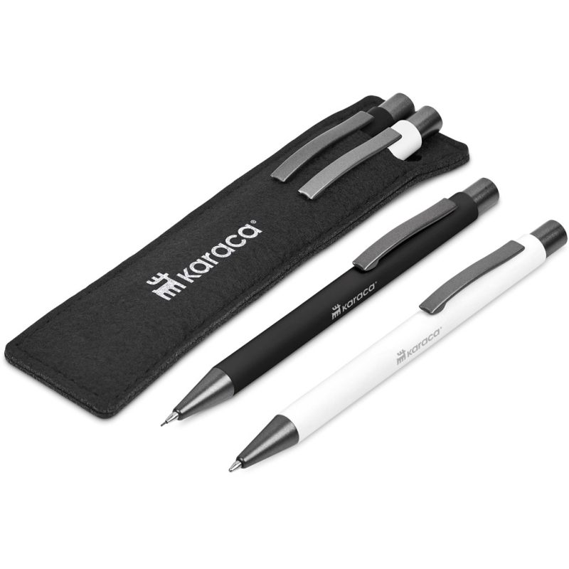 SOLID WHITE Oberlin Ball Pen & Pencil Set