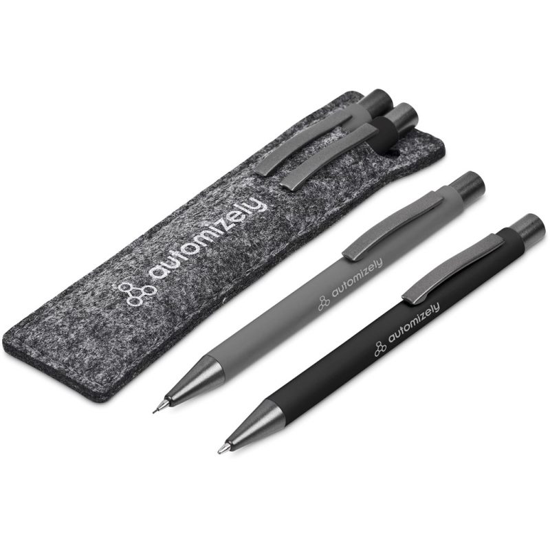 BLACK Omaha Ball Pen & Pencil Set