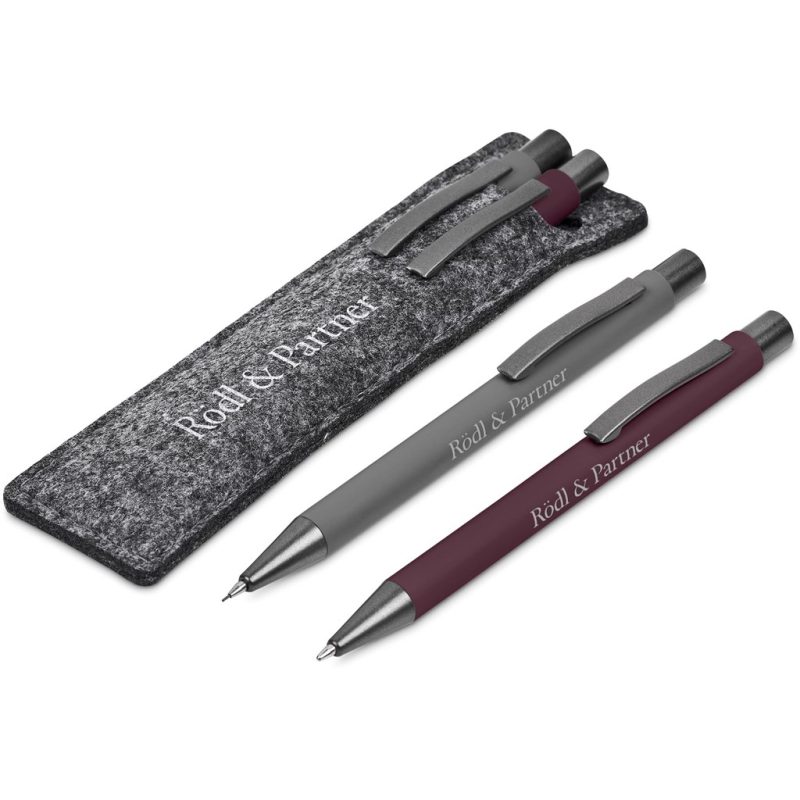 MAROON Omaha Ball Pen & Pencil Set