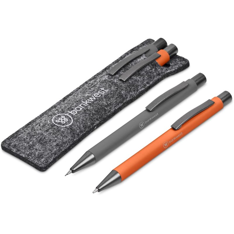 ORANGE Omaha Ball Pen & Pencil Set