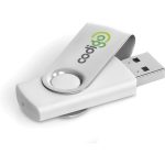 SILVER Axis Gyro White Flash Drive - 32GB