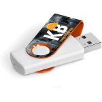 Axis Gyro White Flash Drive - 4GB