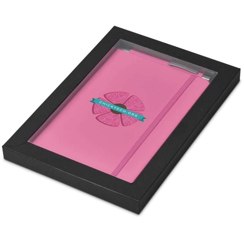 PINK Viola Notebook & Pen Set