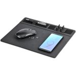 BLACK Alex Varga Aramis Wireless Charger Desk Organiser