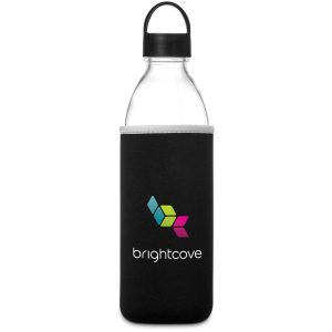 Black Kooshty Big Swing Neo Glass Water Bottle – 850ml