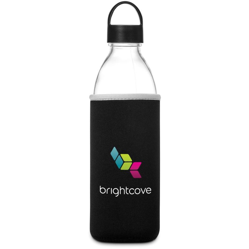 Black Kooshty Big Swing Neo Glass Water Bottle – 850ml