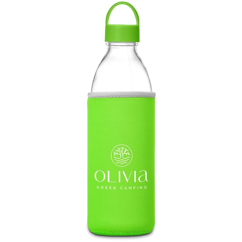 Lime Kooshty Big Swing Neo Glass Water Bottle – 850ml