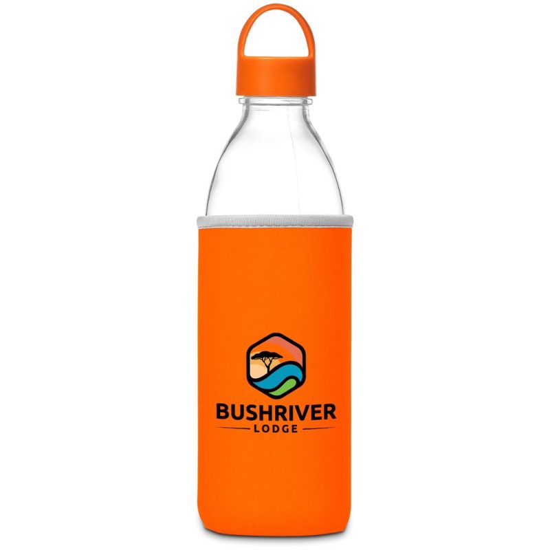 Orange Kooshty Big Swing Neo Glass Water Bottle – 850ml