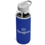 Blue Kooshty Sipper Neo Glass Water Bottle – 850ml
