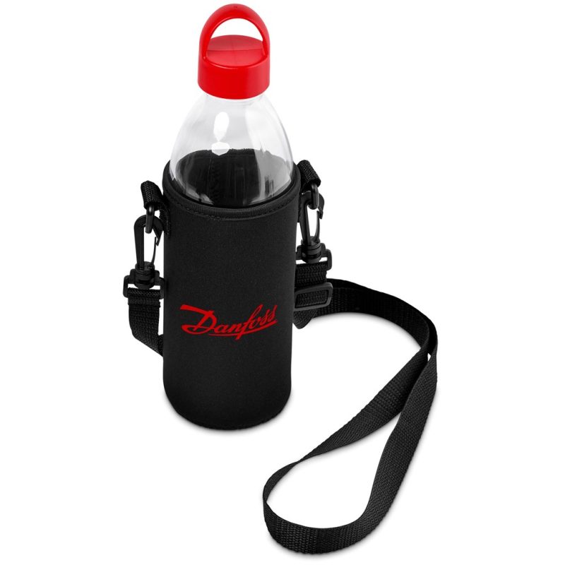 Red Kooshty Hands-Free Glass Water Bottle – 850ml