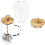 Okiyo Aibo Glass & Bamboo Coffee Set