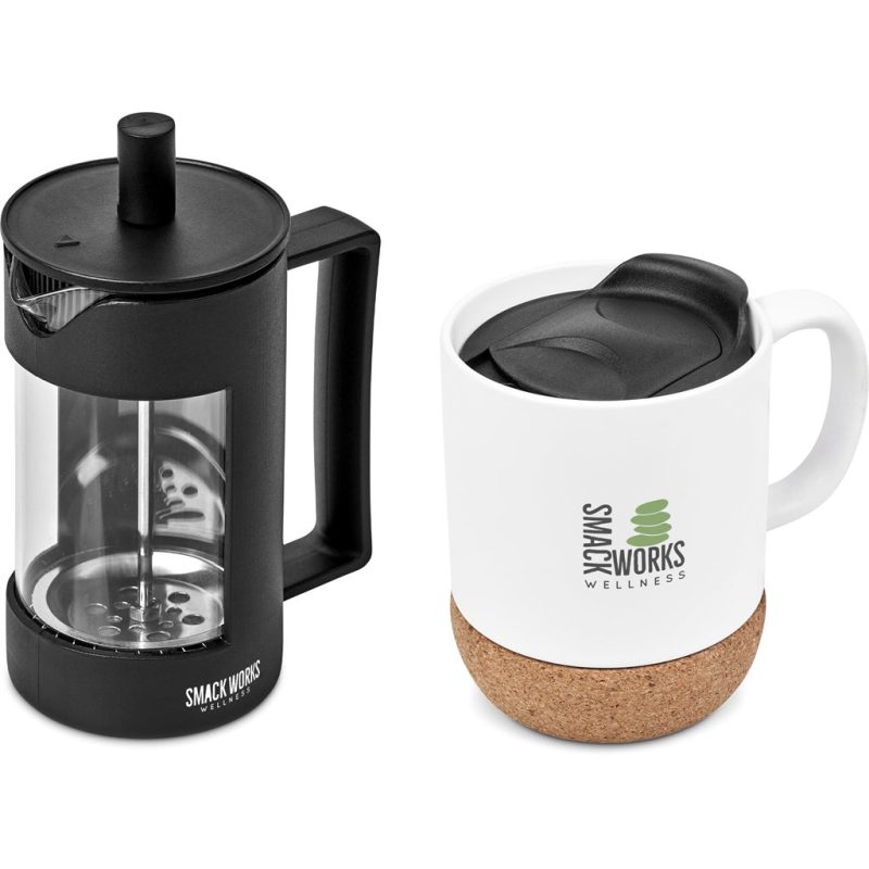 SOLID WHITE Serendipio Sienna Coffee Set