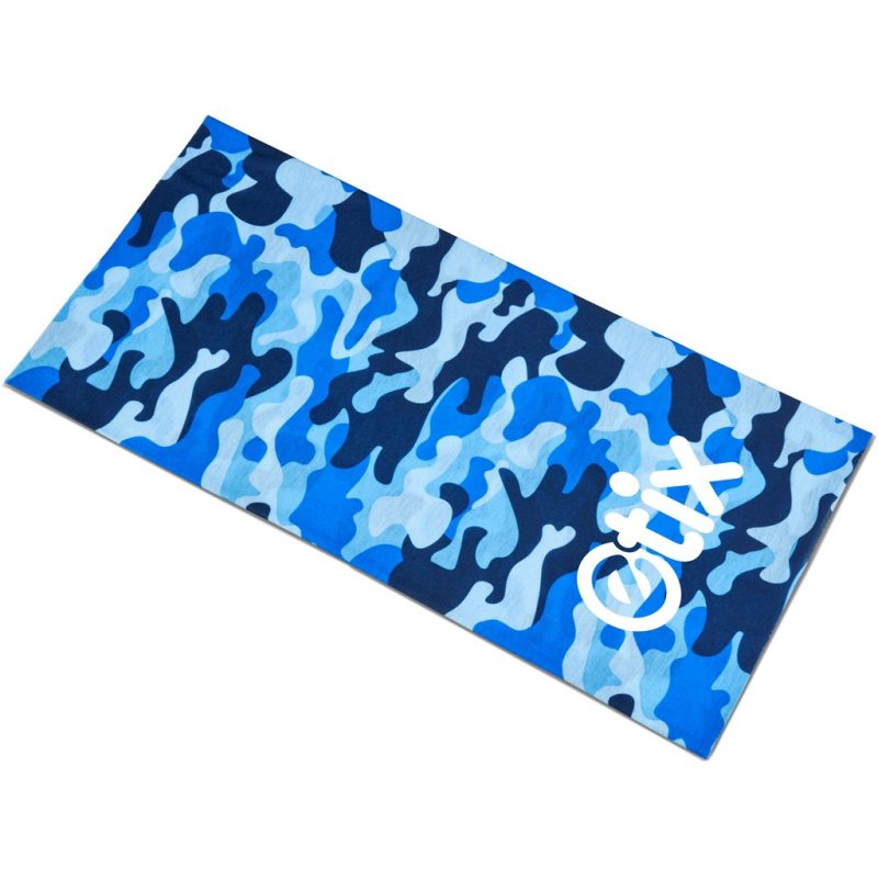 BLUE Kids Camo Flexi Tubular Bandana