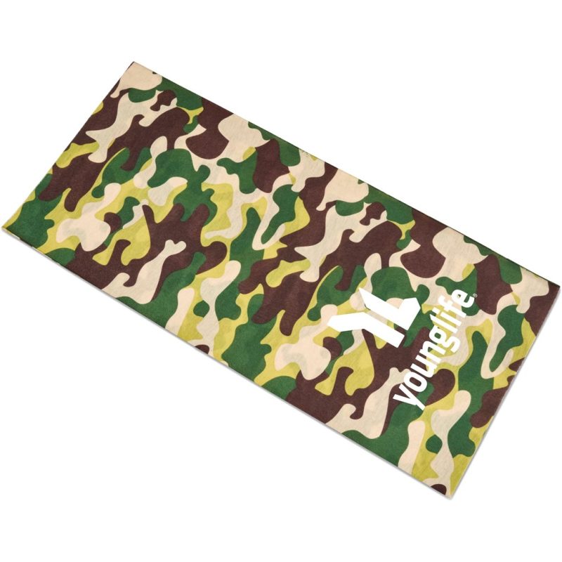 GREEN Kids Camo Flexi Tubular Bandana