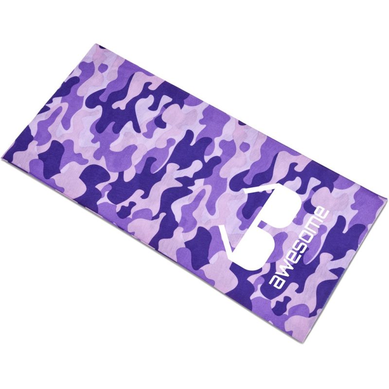 PURPLE Kids Camo Flexi Tubular Bandana