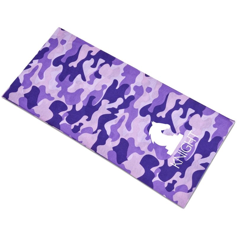 GIFT-17586-P_1024X1024 PURPLE Adults Camo Flexi Tubular Bandana - Purple