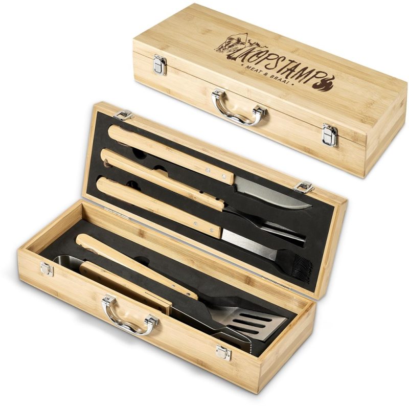 Okiyo Yakiniku Bamboo 5-Piece Braai Set