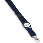 NAVY Altitude Bold Statement Dome Lanyard