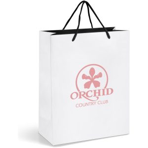 SOLID WHITE Altitude Dazzle Midi Paper Gift Bag