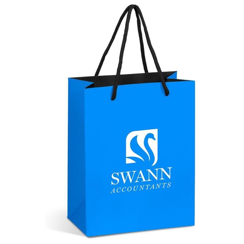 LIGHT BLUE Altitude Omega Mini Paper Gift Bag