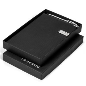 SILVER Cypher USB Notebook & Pen Set - 8GB
