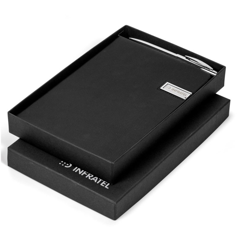 SILVER Cypher USB Notebook & Pen Set - 8GB