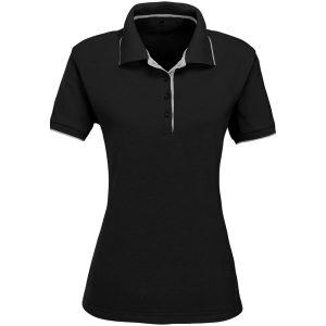 BLACK Ladies Wentworth Golf Shirt - Black