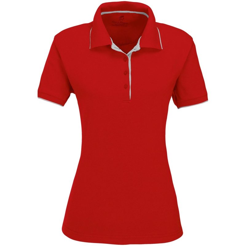 GP-7459-R_1024X1024 RED Ladies Wentworth Golf Shirt - Red
