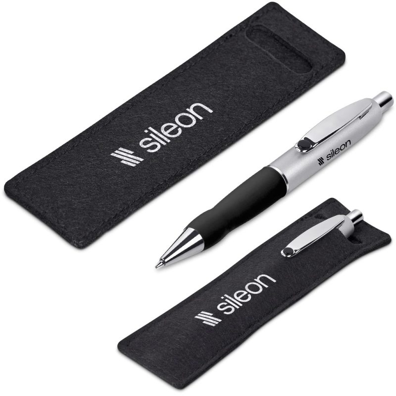 BLACK Altitude Turbo Tide Ball Pen in Felt Pouch