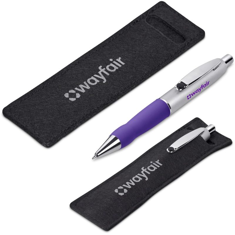 PURPLE Altitude Turbo Tide Ball Pen in Felt Pouch