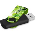 LIME Altitude Axis Gyro Black Flash Drive - 16GB