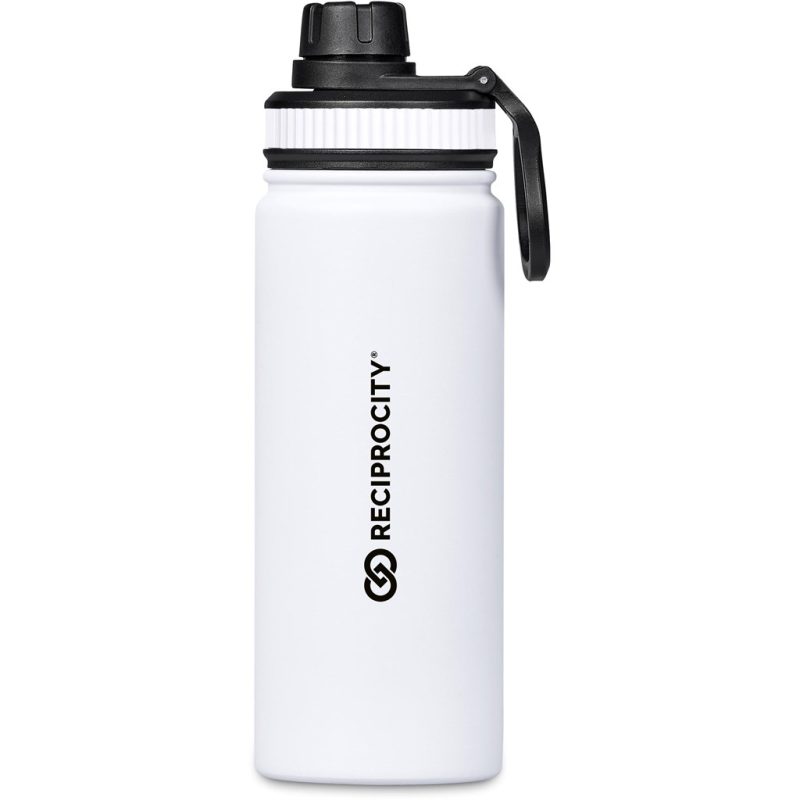 Solid White Altitude Tevez Stainless Steel Water Bottle – 750ml