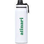 Solid White Altitude Elano Stainless Steel Vacuum Water Bottle – 750ml