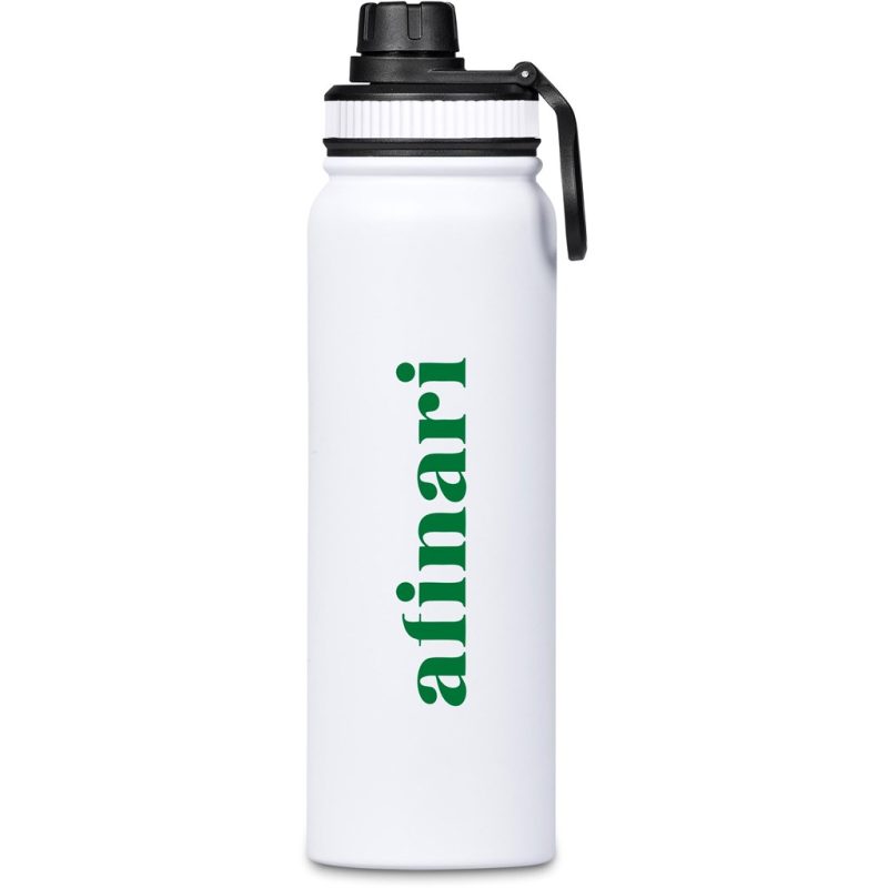 Solid White Altitude Elano Stainless Steel Vacuum Water Bottle – 750ml