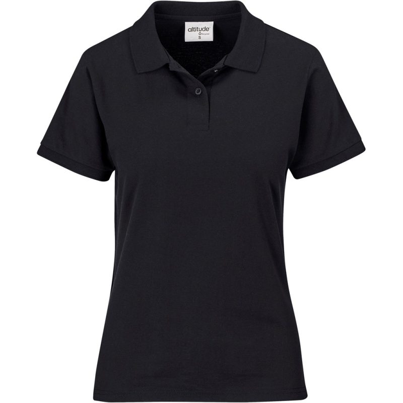 BLACK Ladies Recycled Promo Golf Shirt
