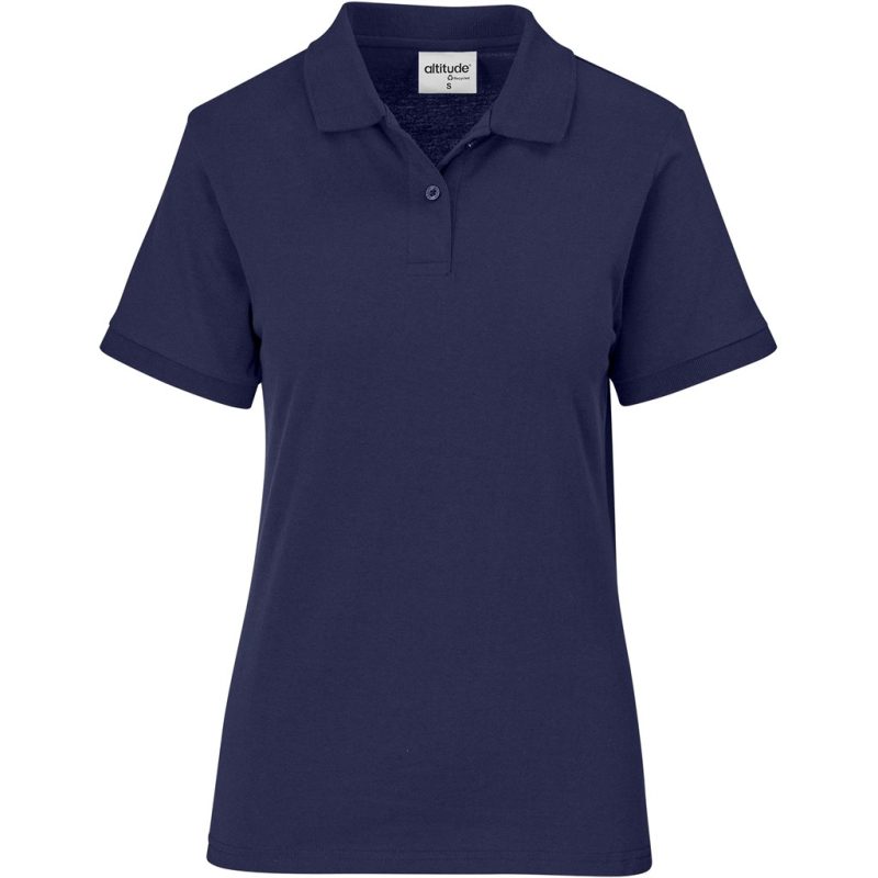 NAVY Ladies Recycled Promo Golf Shirt