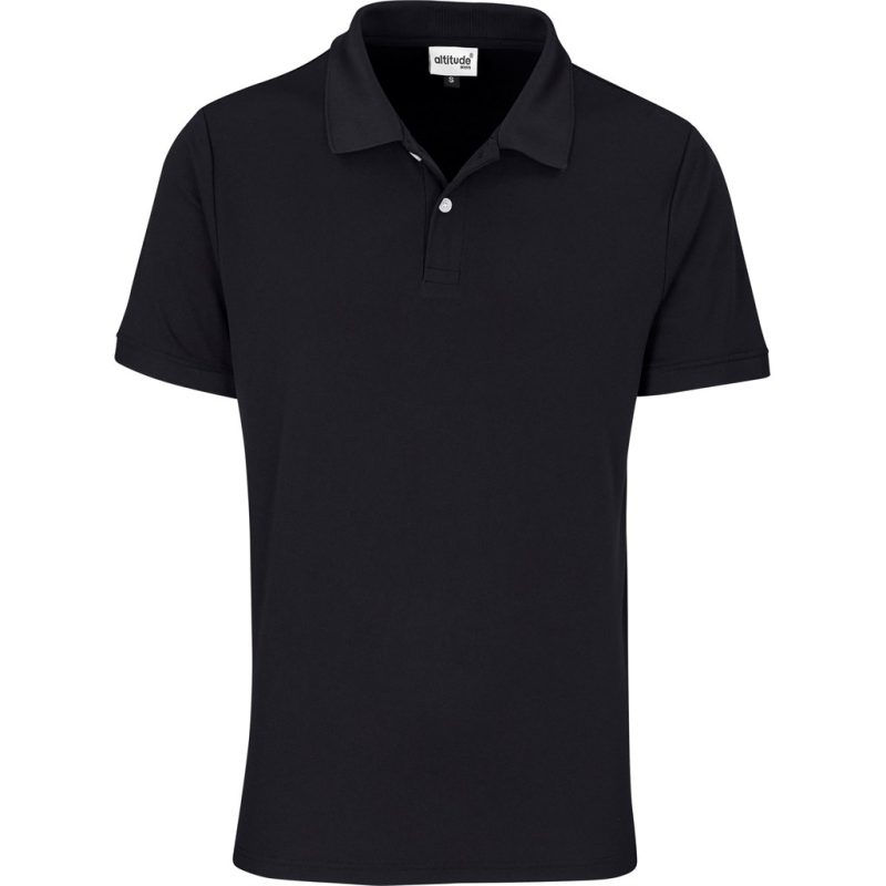 BLACK Mens Virtue Golf Shirt