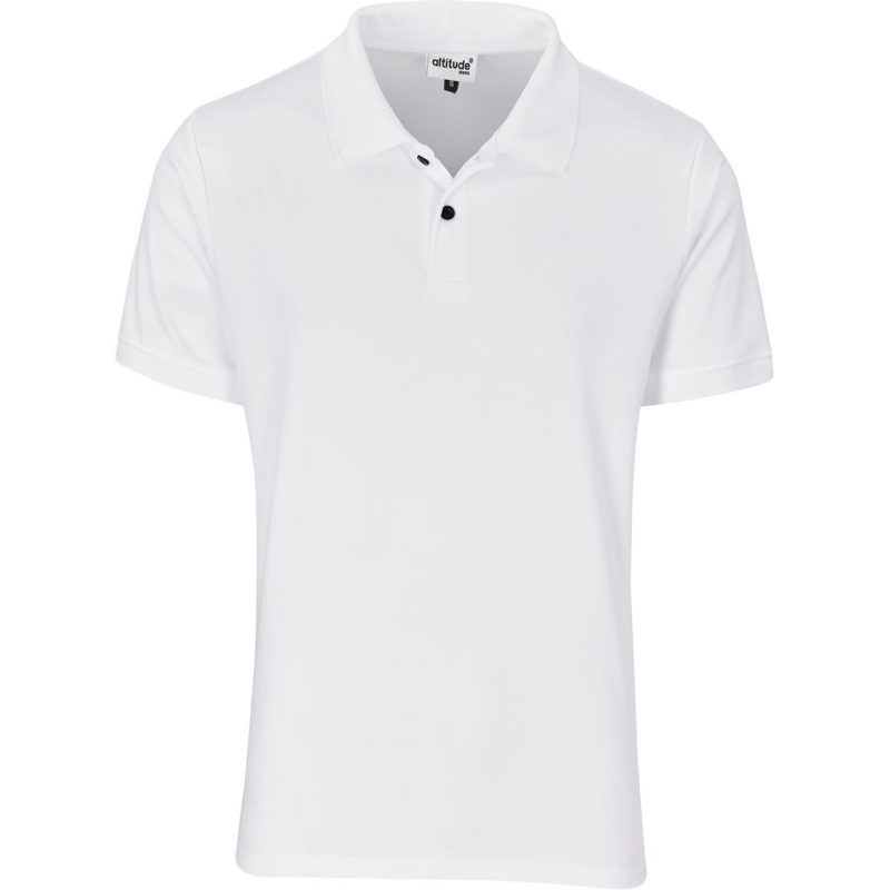 WHITE Mens Virtue Golf Shirt