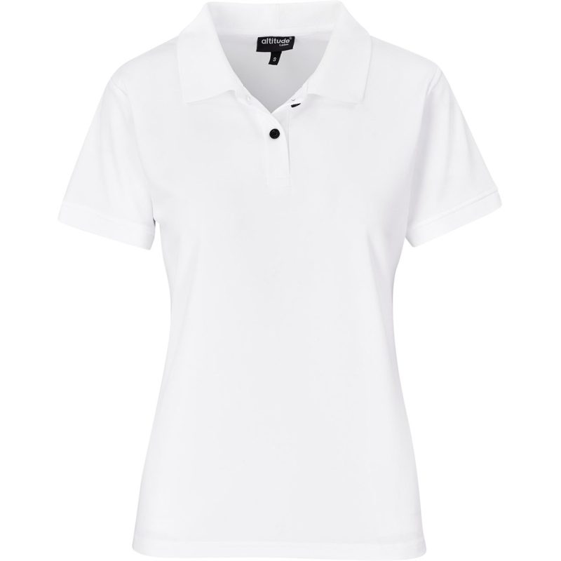 WHITE Ladies Virtue Golf Shirt