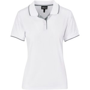WHITE Ladies Orion Golf Shirt